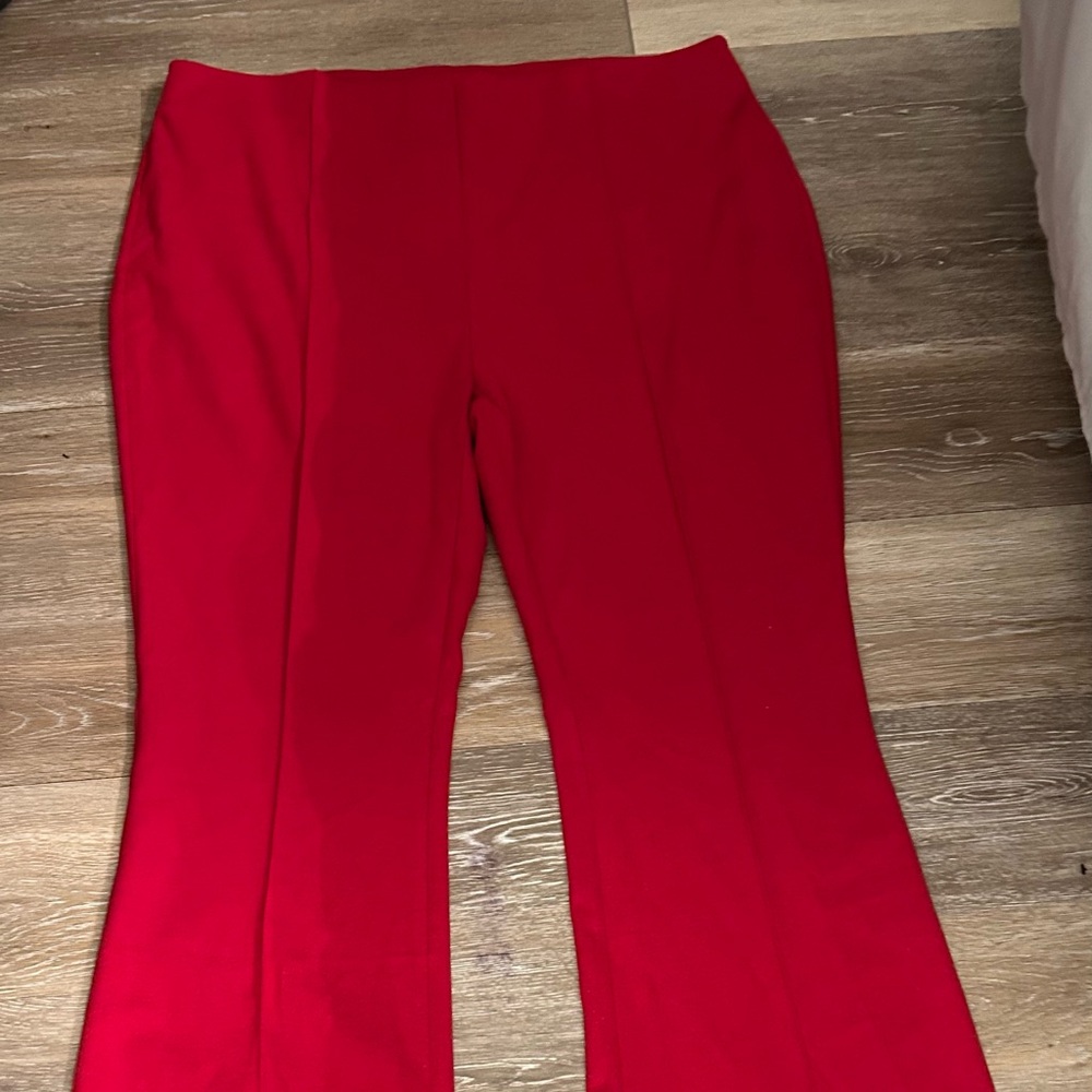 Elegant Red Women's Pants